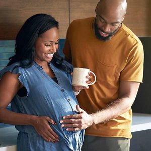 Couple with baby planning for future